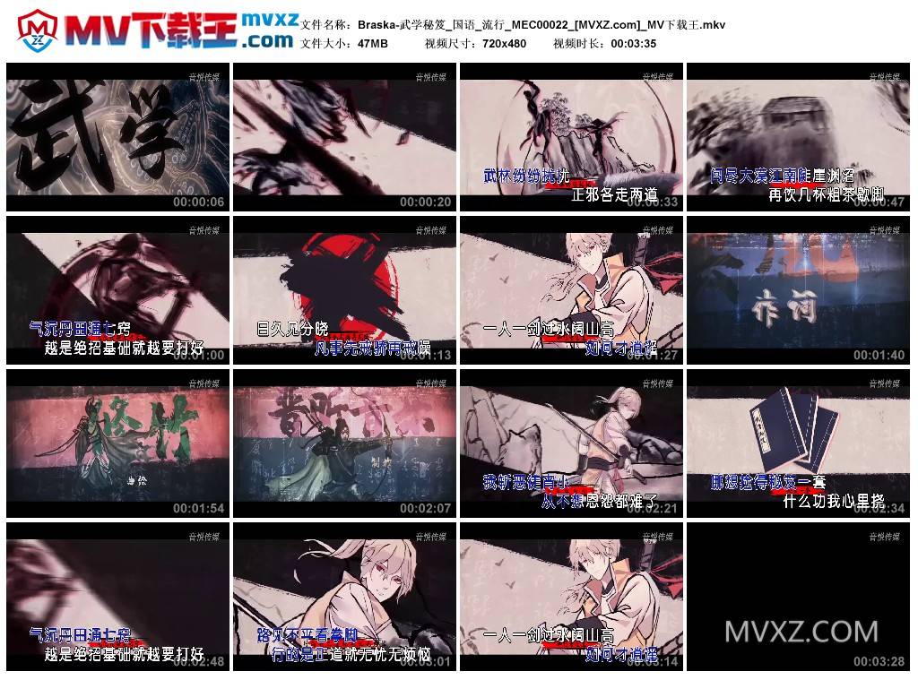 Braska-武学秘笈_国语_流行_MEC00022